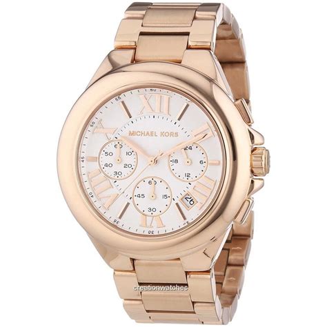 michael kors damenuhr mk5757 roségoldfarben chronograph camille|Michael Kors MK5757 Women's Watch .